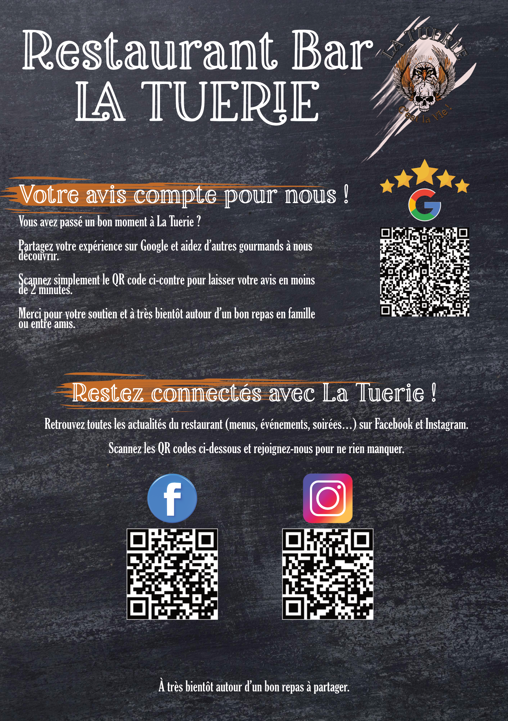 Réalisation de KLD Communication par Quentin Larmande : La Tuerie — supports graphiques